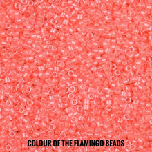 Load image into Gallery viewer, Flamingo and turquoise earrings. Indigenous handmade.