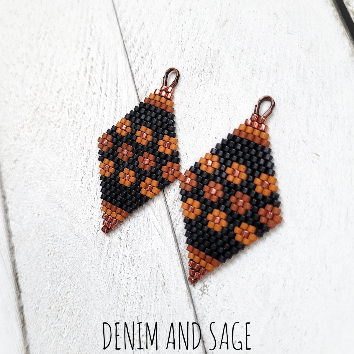 YIN YANG outlet // Handwoven Delica Earrings