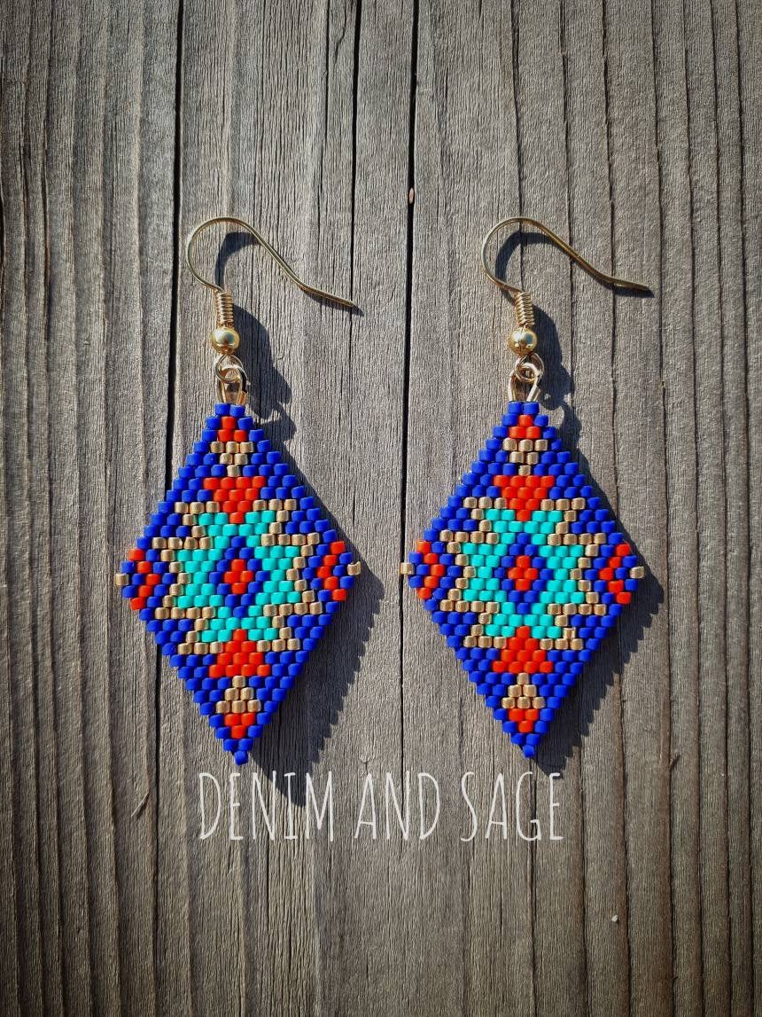 Delica clearance bead earrings